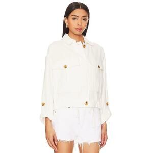 Blank NYC Great Catch White Denim Jacket Size XS NWT